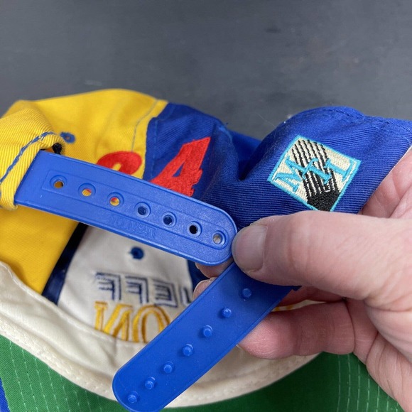 Jeff Gordon #24 Nascar Hat Color Block Red Yellow Blue Snap Back Young An Hat Co - Picture 8 of 8